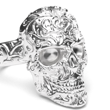 skull ring gioielli art 3d print model - Mito3D