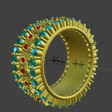 anel de caveira jóias jóia macho crânio 3d print model - Mito3D