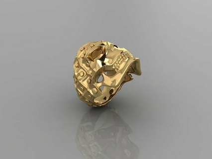 crânio anel r347 brincos brinco moda brincosamor festa design estilo 3djewelry lindo noivado joalheria pingentes conjunto 3d print model - Mito3D