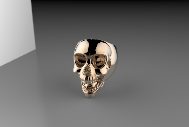 skull ring jewel 3D print model - Mito3D