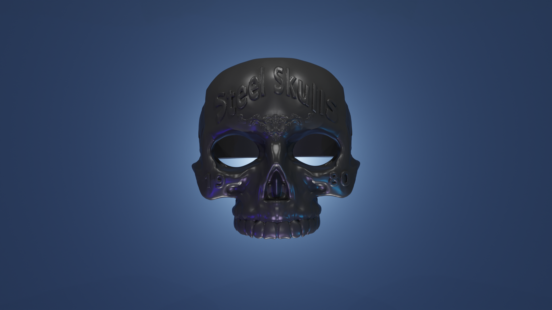 crâne bague masque bijoux 3d modélisation mode accessoires gothique style polyvalent unique conception 3D print model - Mito3D