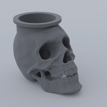 skull shaped container various flowerpot pot plants glasses design art decoration 3d print model - Mito3D