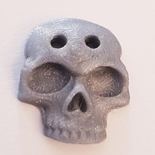cranio bottone della camicia gioielli brufoli cartella il pulsante i pulsanti la 3d print model - Mito3D
