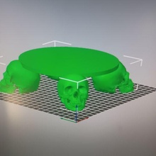 crânio tabela 3d print model - Mito3D