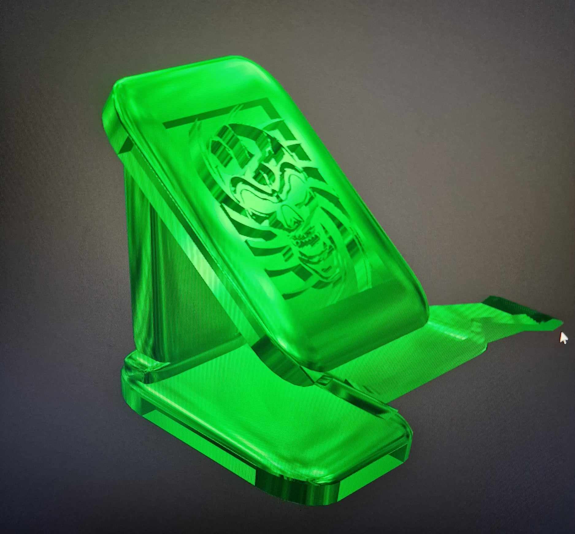crâne Téléphone base 3D print model - Mito3D