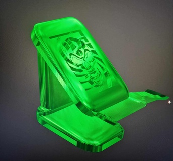 crânio Telefone base 3d print model - Mito3D