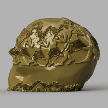 skull x2 skeleton head halloween monster 3d print model - Mito3D