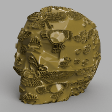 skull x2 skeleton head halloween monster egyptian egypt 3d print model - Mito3D