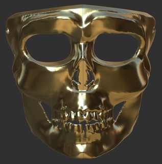 masque crâne amusement 3dprint Halloween 3d print model - Mito3D