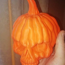 skullpkin home decoration halloween pumpkin squash 3d print model - Mito3D