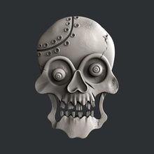skull art 3dmodels printer bones magic artcam aspire vcarve 3d print model - Mito3D