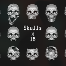 skulls game skull skeleton bone bones terrain making miniatures miniature 40k warhammer grimdark aos age sigmar war gaming 3d print model - Mito3D