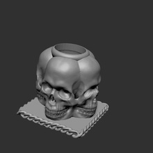 skulls candle holder various skull 3d print model - Mito3D