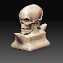 crânes visages créatures personnage art haute poly imprimable modèle animaux 3d print model - Mito3D