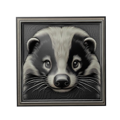 puzzola animale sollievo arte animali yeggi mito3d fallimento google ciondoli medaglione animal relief wall art parete 3d print model - Mito3D