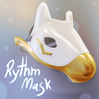 Himmel cot Rhythmus grüßen Cosplay Maske tragbar Stütze Kinder Licht thatskygame 3d print model - Mito3D
