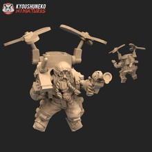 céu anão unidade 1 Kharadron martelo guerra jogos tabela topo miniaturas 3d print model - Mito3D