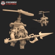 céu anão unidade 3 Kharadron martelo guerra jogos tabela topo miniaturas 3d print model - Mito3D