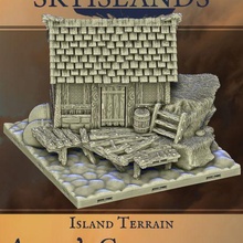 ciel îles Akara maison 39 hôtes terrain île 3d print model - Mito3D