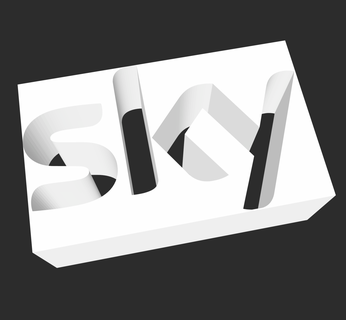 sky logo stand sign symbol 3d print model - Mito3D