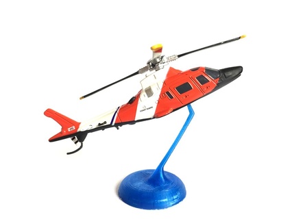 cielo piloto agusta helicóptero estante soporte 1 100 fundido presión modelos juego vehiculos transporte 3d print model - Mito3D