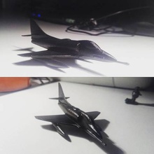 a4 skyhawk modelo a escala gadget la aeronave en miniatura art de juguete avión drone militar modelado 3d print model - Mito3D