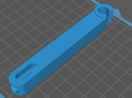 skylight hatch support arm 3d print model - Mito3D