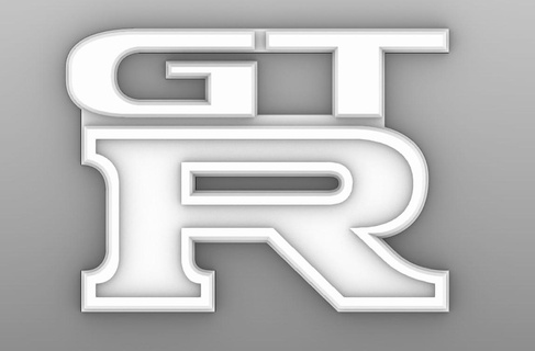 skyline gtr emblem emblem nissan badge gtr skyline r33 r32 r34 logo logo  3d print model - Mito3D