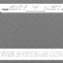 skynet - cyberdyne systems corporation plaka çerçevesi terminator sanat işaretleri logolar 3d print model - Mito3D