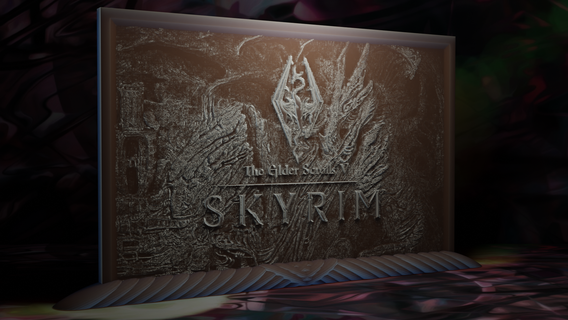 skyrim bethesda elder scrolls online gamer game fan art free 3d print model - Mito3D