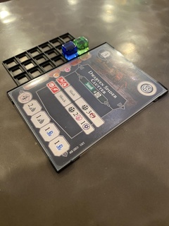 skyrim board game enemy battle card tracker adventure holder cube damage 3d print model - Mito3D