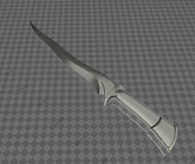 skyrim ebony dagger Game toy elder scrolls weapon knife game 3d print model - Mito3D