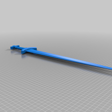 Skyrim ferro espada quadradão jogos adereços 3d print model - Mito3D
