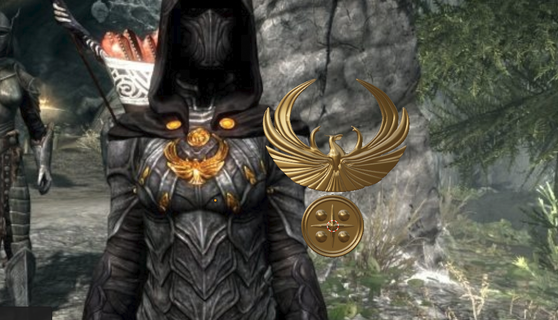 Skyrim Nachtigall Rüstung Teile tes Elder Scrolls Vergessenheit Drachen Maske Magier drachengeboren Spiel Cosplay 3d cos eso Dovahkiin 3d print model - Mito3D