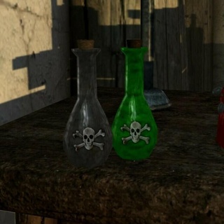skyrim poison bottle Home skyrim vase bottle game conatiner  3d print model - Mito3D