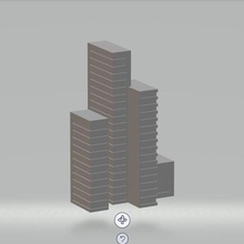 arranha céu arquitetura casa arte brinquedo poli modelo moda stl edifícios construção 3d print model - Mito3D