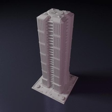 construcción del rascacielos de juegos mesa como monsterpocalypse la ciudad tablero scyscraper 3d print model - Mito3D