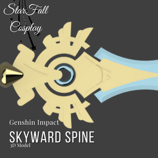 skyward spine genshin impact cosplay 3d print model - Mito3D