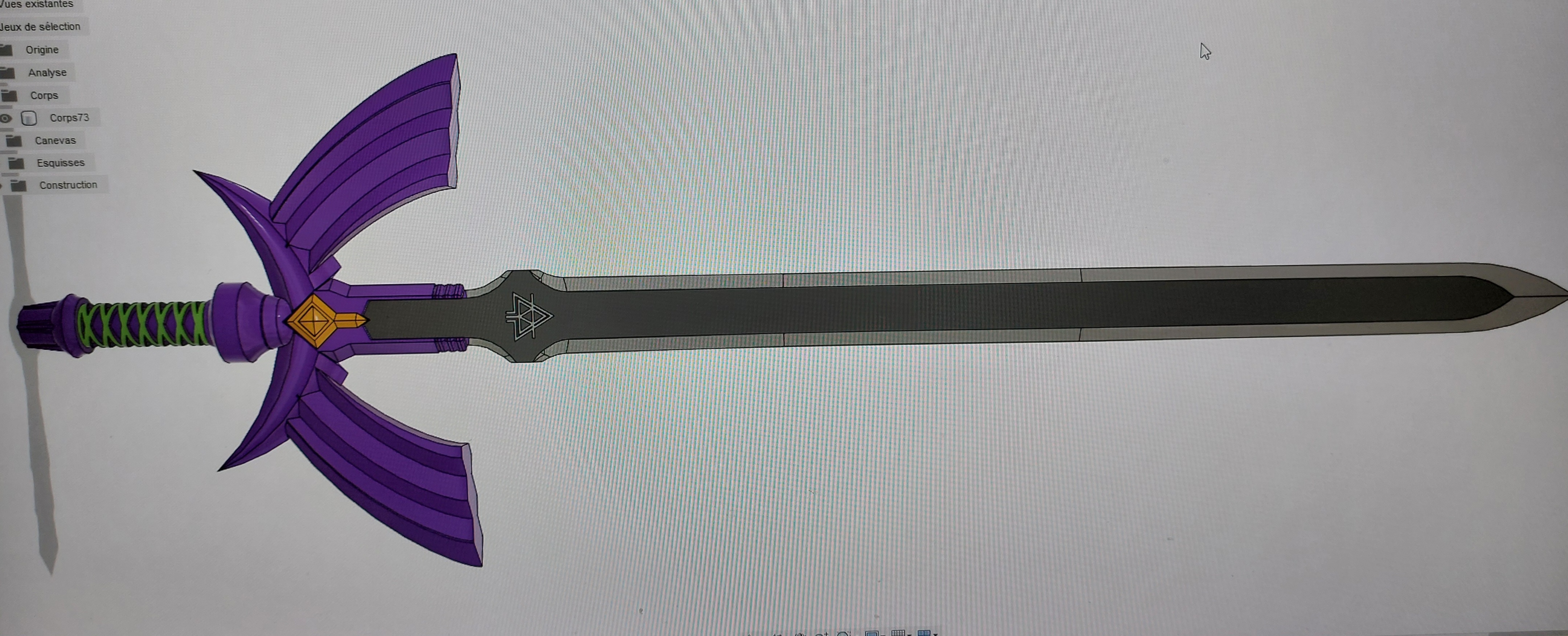 cielo espada enlace zelda 3D print model - Mito3D