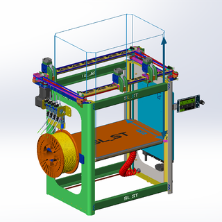 sl st 3d paso impresora corexy core xy bricolaje diy 3d print model - Mito3D