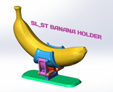 sl st banana holder desk organizer 3d print model - Mito3D