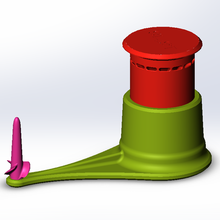 sl st pneumo rocket game air piston 3d print model - Mito3D