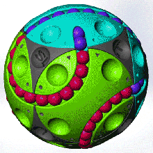 sl st sphere-03 rubik's balls 3d print model - Mito3D