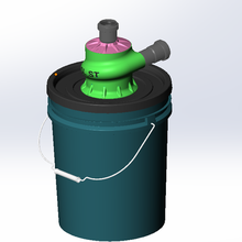 sl st two-stage cyclone separator tool 3d print model - Mito3D