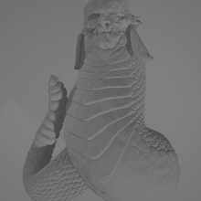 slaanesh corpo de serpente marinha jogo 28mm caos space marine warhammer 40k jogos 3d print model - Mito3D