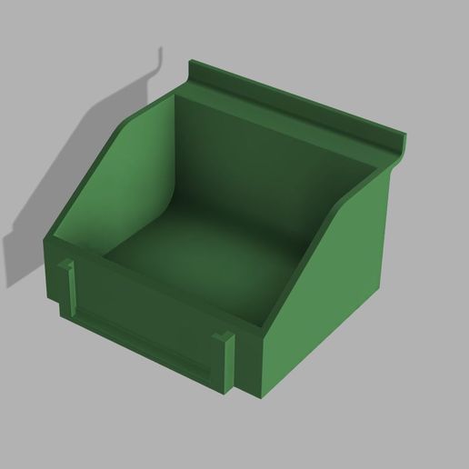 slatwall bin 3D print model - Mito3D
