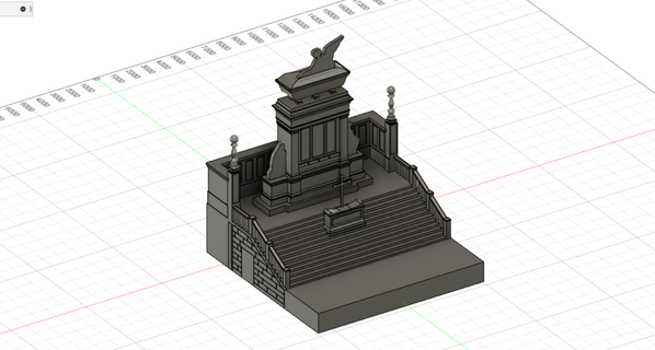 Slav mezar mezarlık anıt Çek Prag vy ehrad odası 3d print model - Mito3D