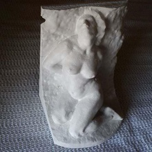 slave girl ella rose curtois art sculture statua la scansione oliver laric lincolnshire 3d print model - Mito3D