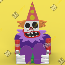 sleep clown eats support charge smartphone 3d print model - Mito3D
