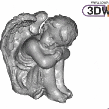 sleeping angel sculpture art 123d 123dcatch catch 3d scan meshmixer statue scans replicas 3d print model - Mito3D